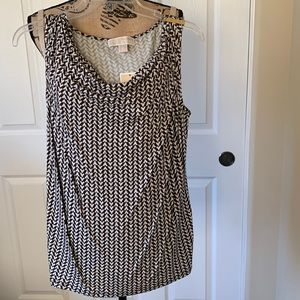 NWT Michael Kor stretchy sleeveless pull over top. Excellent condition